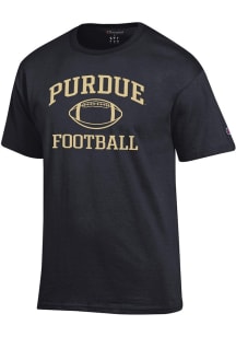 Champion Purdue Boilermakers Black Football Football Jersey Short Sleeve T Shirt