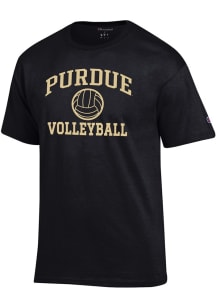 Champion Purdue Boilermakers Black Volleyball Jersey Short Sleeve T Shirt