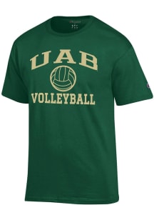 Champion UAB Blazers Green Volleyball Jersey Short Sleeve T Shirt