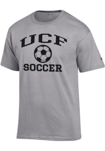 Champion UCF Knights Grey Soccer Jersey Short Sleeve T Shirt
