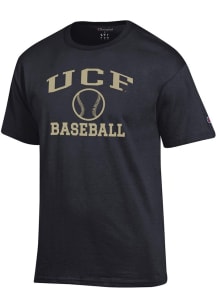 Champion UCF Knights Black Baseball Jersey Short Sleeve T Shirt