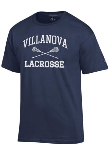 Champion Villanova Wildcats Navy Blue Lacrosse Jersey Short Sleeve T Shirt