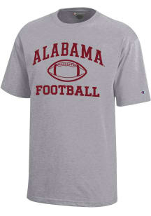 Champion Alabama Crimson Tide Youth Grey Football Core Short Sleeve T-Shirt