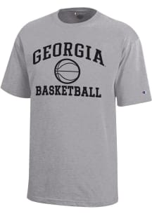 Champion Georgia Bulldogs Youth Grey Basketball Core Short Sleeve T-Shirt