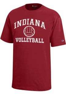 Champion Indiana Hoosiers Youth Cardinal Volleyball Core Short Sleeve T-Shirt