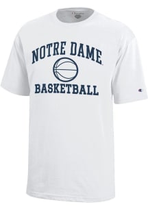 Champion Notre Dame Fighting Irish Youth White Basketball Core Short Sleeve T-Shirt