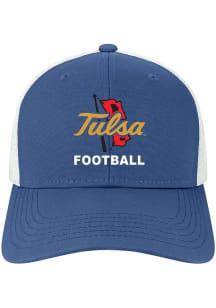 Tulsa Golden Hurricane Football Mid Pro Trucker Adjustable Hat - Blue