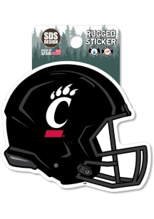 Cincinnati Bearcats 3.5" Football Helmet Rugged Stickers - Black
