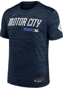 Nike Detroit Tigers White Authentic Collection City Connect Velocity Short Sleeve T Shirt