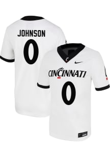 Isaiah Johnson  Nike Cincinnati Bearcats White Football NIL Football Jersey