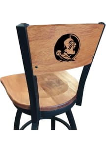 Florida State Seminoles Maple Seat Maple Back Swivel Pub Stool - Brown