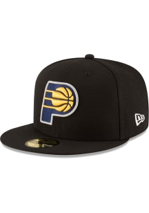 New Era Indiana Pacers Mens Black Basic 59FIFTY Fitted Hat