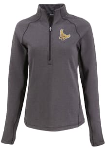 Cutter and Buck Rowan University Womens Black Peshastin Qtr Zip