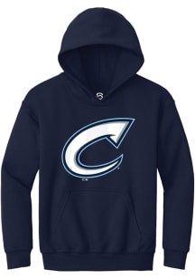 Summit Sportswear Columbus Clippers Youth Navy Blue Primary Logo Long Sleeve Hoodie