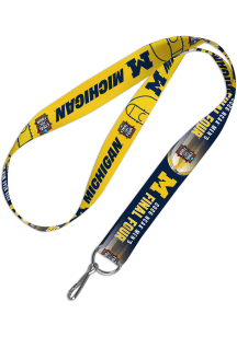 Michigan Wolverines 1 Inch 2026 NCAA Final Four Bound Lanyard - Black