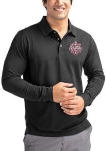 Cutter and Buck Indiana Hoosiers Black 2025 CFP National Champions Advantage Pique Big and Tall Po..