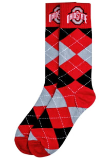 Ohio State Buckeyes Dress Mens Argyle Socks