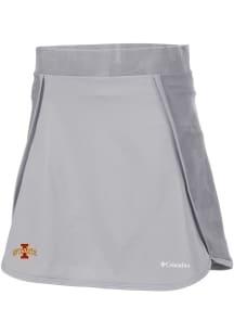 Columbia Iowa State Cyclones Womens Grey Heat Seal Omni Wick Up Next Shorts
