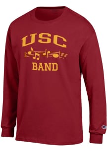 Champion USC Trojans Cardinal Band Icon Jersey Long Sleeve T Shirt
