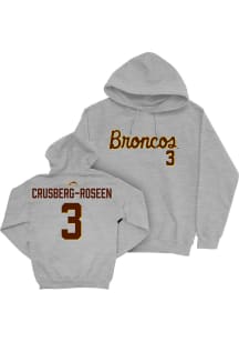 Cole Crusberg-Roseen Western Michigan Broncos Mens Grey NIL Script Player Hood