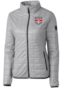 Cutter and Buck New York Red Bulls Womens Grey Rainier PrimaLoft Heavy Weight Jacket