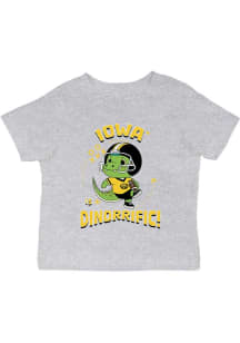 Vive La Fete Iowa Hawkeyes Infant Dino-Riffic Short Sleeve T-Shirt Grey