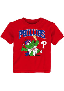 Phillie Phanatic Philadelphia Phillies Infant Baby Mascot 3.0 Short Sleeve T-Shirt Red