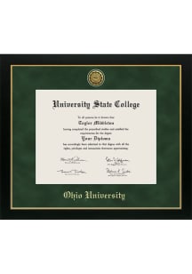 Ohio Bobcats Medallion Manchester Diploma Frame - Green