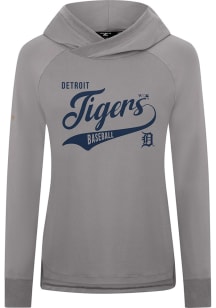 Levelwear Detroit Tigers Womens Grey Slender Glide Pullover