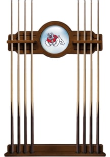 Fresno State Bulldogs Solid Wood Cue Rack Pool Table