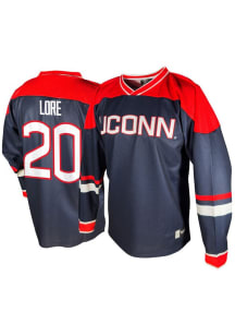 Genuine Collective Jade Lore UConn Huskies Mens Navy Blue NIL Hockey Jersey