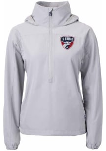 Cutter and Buck FC Dallas Womens Grey Charter Eco Pullover
