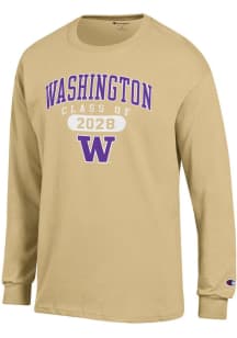 Champion Washington Huskies Gold Class of 2028 Jersey Long Sleeve T Shirt