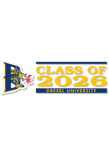 Drexel Dragons 6x2 Class of 2026 Auto Decal - Navy Blue