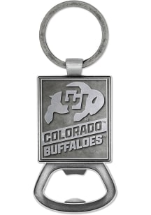 Colorado Buffaloes Double Sided Pewter Bottle Opener Keychain - Grey