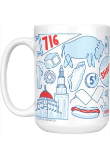 Buffalo Local 15oz Ceramic Mug - Blue