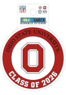 Ohio State Buckeyes Class of 2026 Durable Stickers - Red