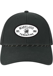 Legacy Maryland Terrapins Lo-Pro Snap Trucker Adjustable Hat - Black