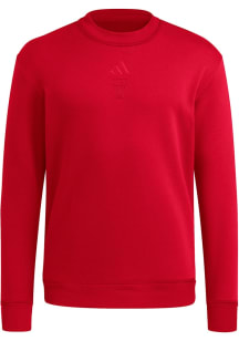 Adidas Texas Tech Red Raiders Mens Red Ultimate365 Cozy Long Sleeve Crew Sweatshirt
