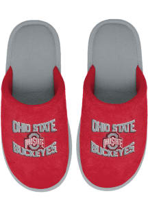 Ohio State Buckeyes Wordmark Stacked Big Logo Mens Slippers