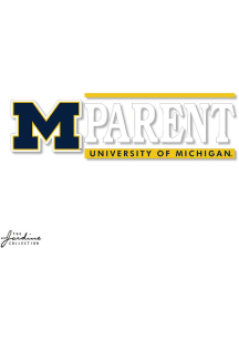 Jardine Michigan Wolverines 6.5x2 Size Auto Decal - Blue