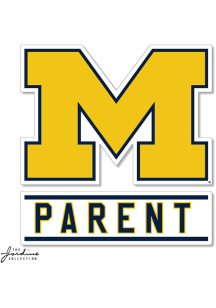 Jardine Michigan Wolverines 3.25x3.5 Style Auto Decal - Yellow