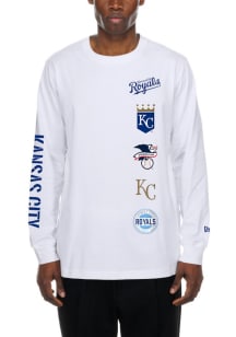 New Era Kansas City Royals White Game Day Long Sleeve Fashion T Shirt