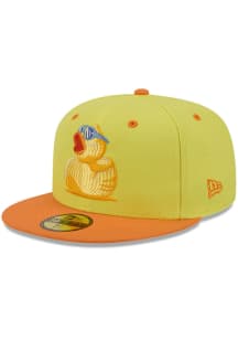 New Era Lehigh Valley Ironpigs Mens Yellow 2026 MiLB Theme Night 59FIFTY Fitted Hat
