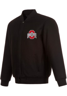 Mens Ohio State Buckeyes Wool Heavyweight Jacket - Black