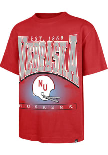 47 Nebraska Cornhuskers Red Hot Corner Foundation Short Sleeve Fashion T Shirt