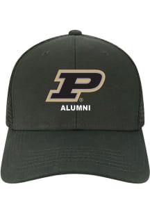 Purdue Boilermakers Alumni Mid Pro Trucker Adjustable Hat - Black