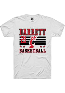 Kali Barrett Cincinnati Bearcats White NIL Striped Short Sleeve Player T Shirt