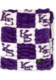 K-State Wildcats Hugs Raschel Throw Blanket - Purple