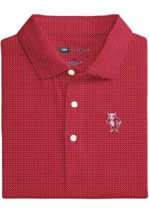 Onward Reserve Indiana Hoosiers Mens Crimson Polka-Dot Short Sleeve Fashion Polo